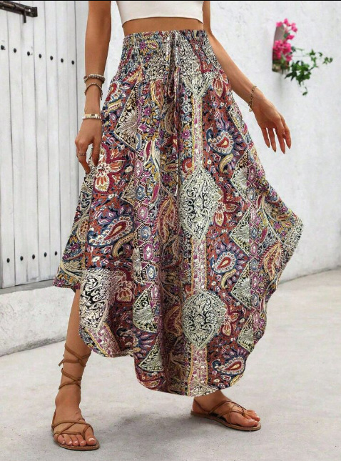 BANDALIA™ – Jupe Bohème Imprimé Bandana