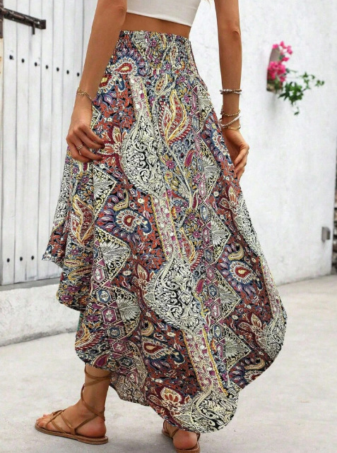 BANDALIA™ – Jupe Bohème Imprimé Bandana