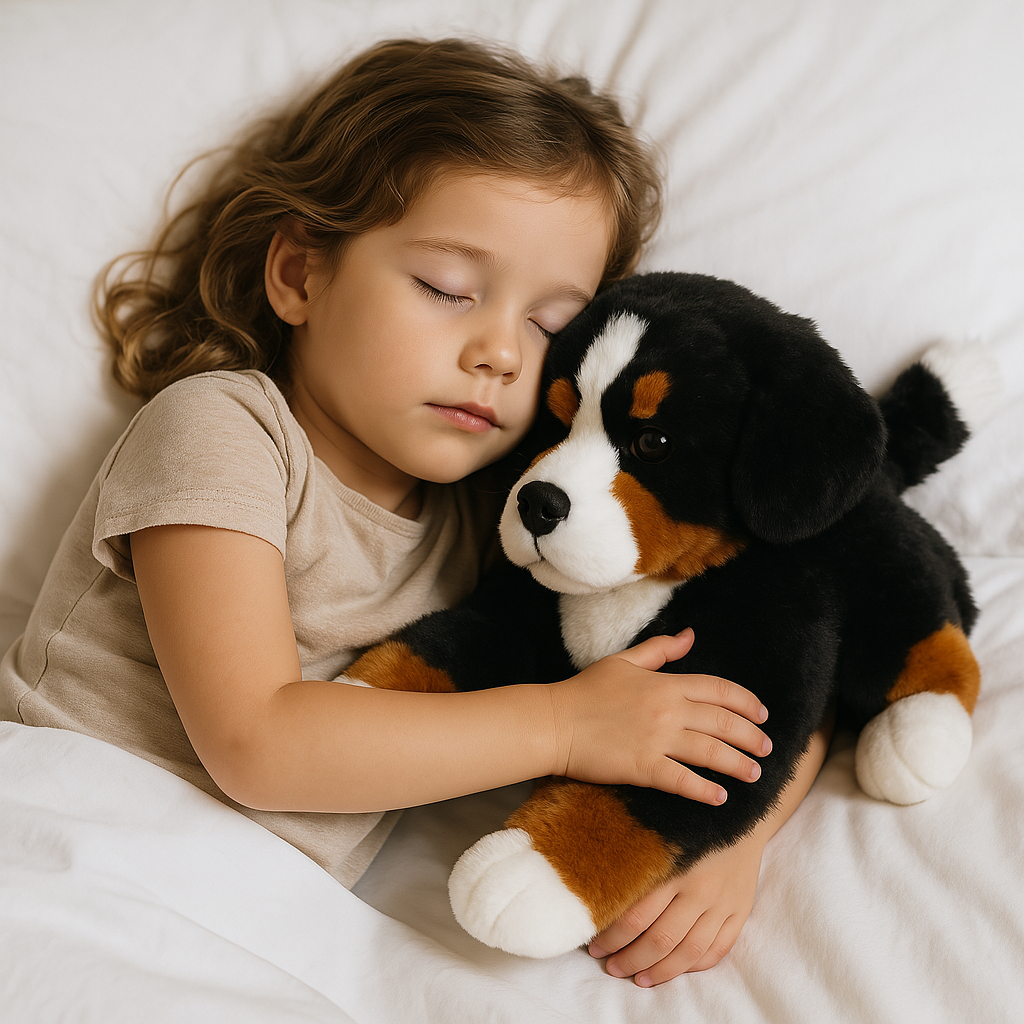 BERNELIA™ – Peluche Bouvier Bernois Réaliste