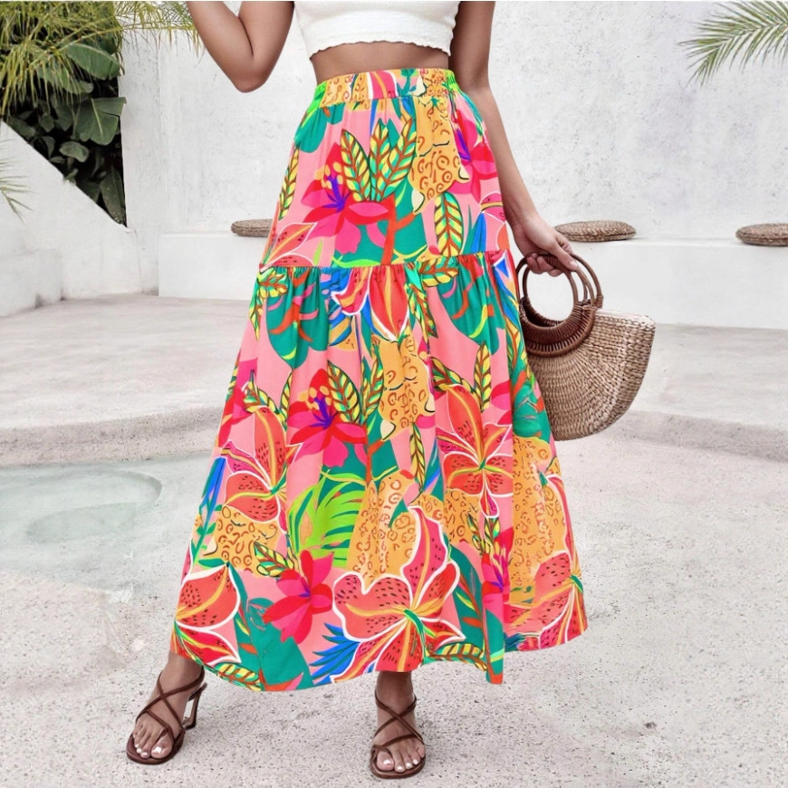 VINTÉLIA™ – Jupe Midi Fleurie