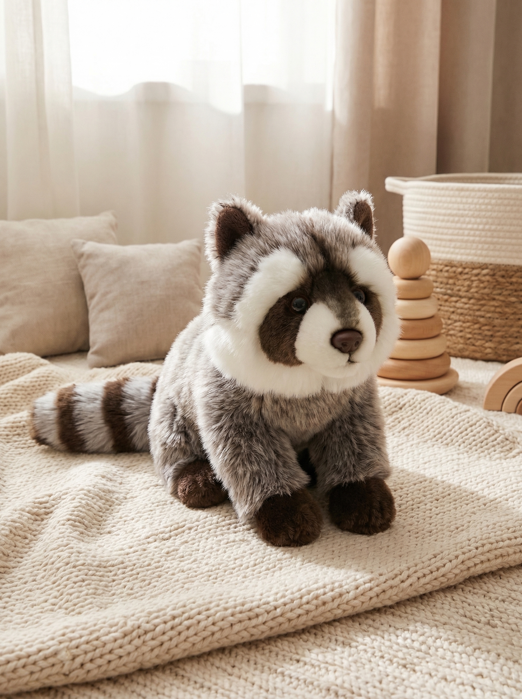 RACCOLIA™ – Peluche Raton Laveur Ultra Douce