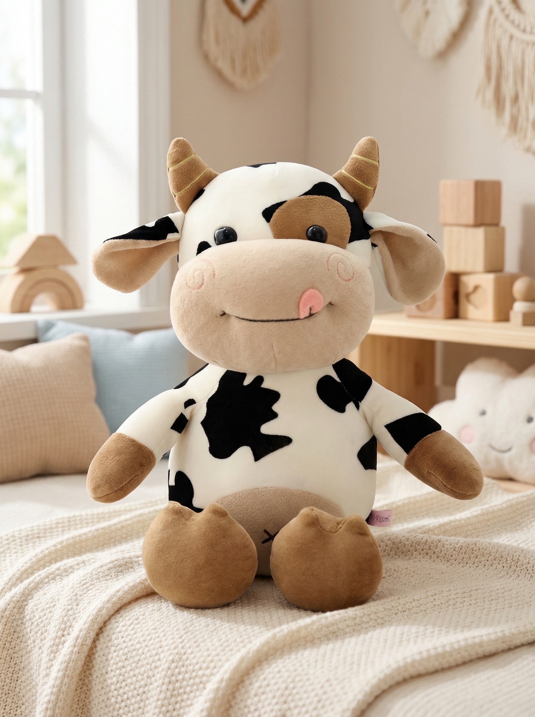 MILKORA™ – Peluche Vache Ultra Douce